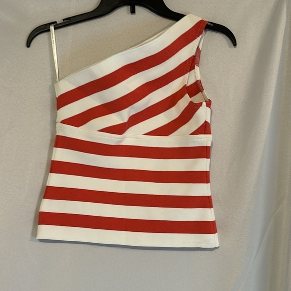 Veronique Young for W One Shoulder Knit Crop Top Size 6. NWOT - Picture 2 of 8